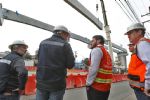 Colocan trabes a la obra de la Línea 6 del Metro en Monterrey