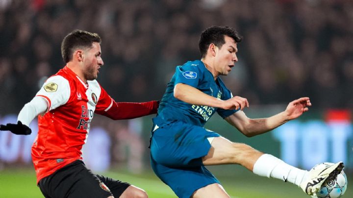 Eredivisie: Santi Giménez le gana al 'Chucky' Lozano y Feyenoord avanza en la Copa