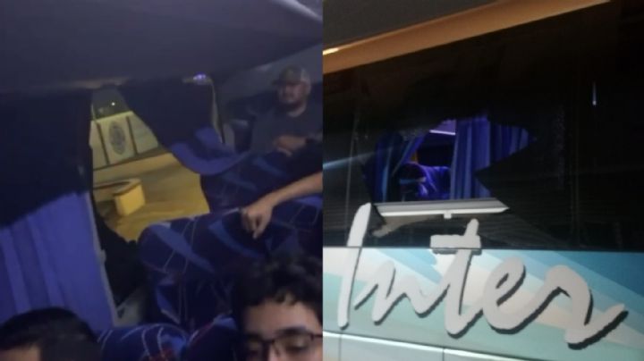 Atacan a pedradas a camiones en autopista Monterrey-Reynosa