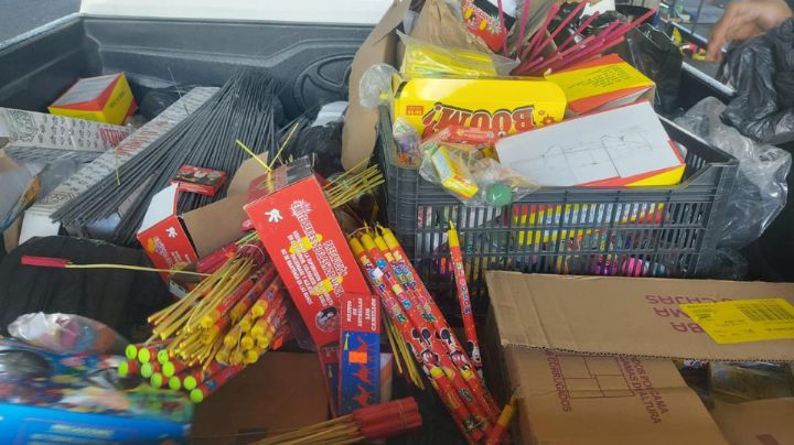 Decomisan en Monterrey casi 2 toneladas de pirotecnia durante diciembre