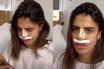 Video: Influencer rompe en llanto tras ver los resultados de su rinoplastia   
