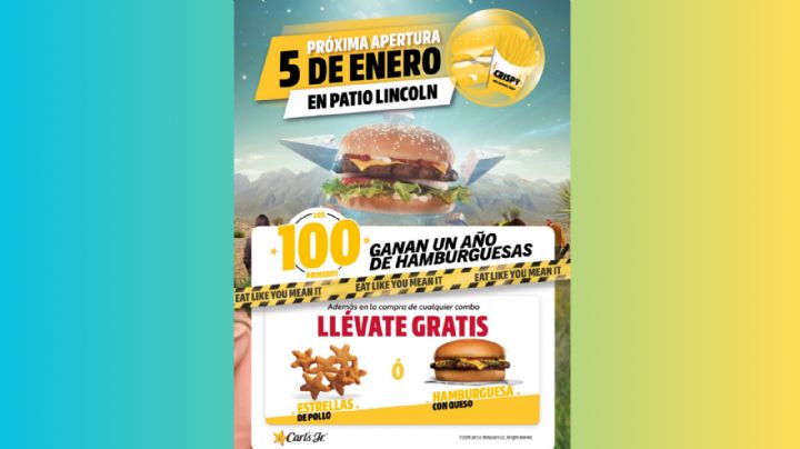 ¡Gana un año de hamburguesas gratis!
