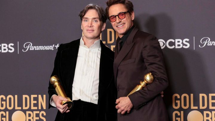 Oppenheimer se impone ante Barbie en los Globos de Oro; conoce la lista de ganadores