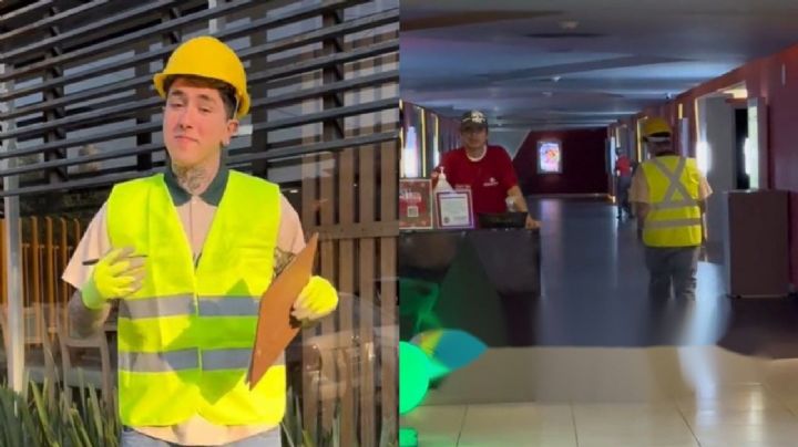 Video: Joven logra entrar al cine sin pagar portando chaleco de seguridad