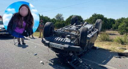 Muere niña tras volcadura en carretera China-Terán; su hermanita está internada