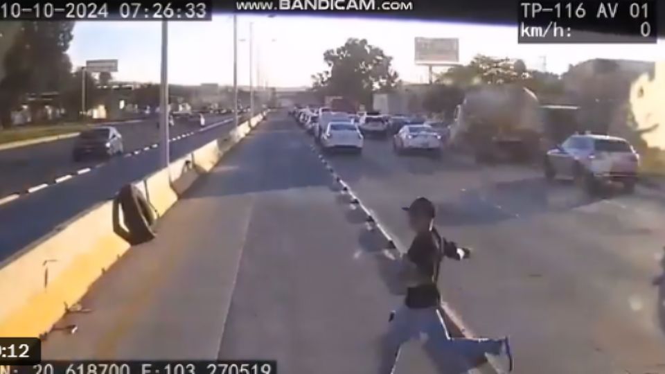 Video capta el momento en que ladrón es atropellado cuando huía en Jalisco