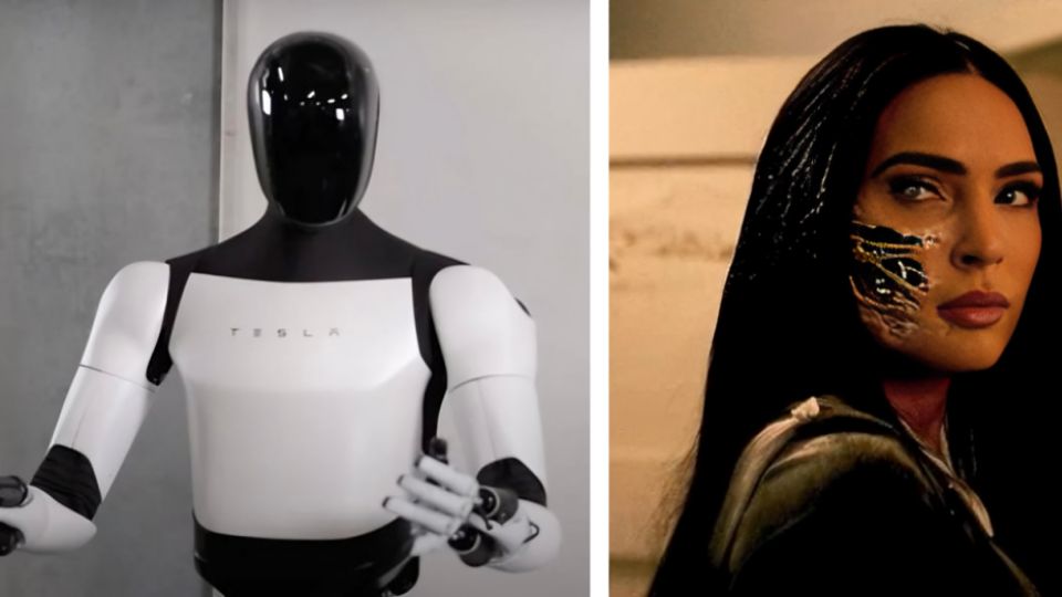 La presentación del robot creado por Tesla, hizo que los cibernautas lo compararan con la nueva cinta protagonizada por Megan Fox