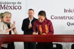 Claudia Sheinbaum firma la construcción del tren de pasajeros México-Querétaro