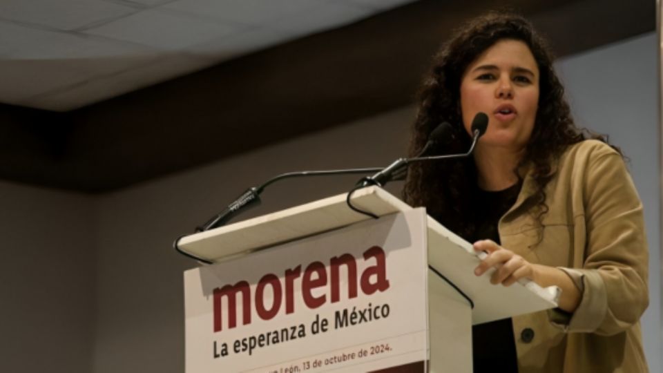 Luisa María Alcalde, presidenta del Partido de Morena.