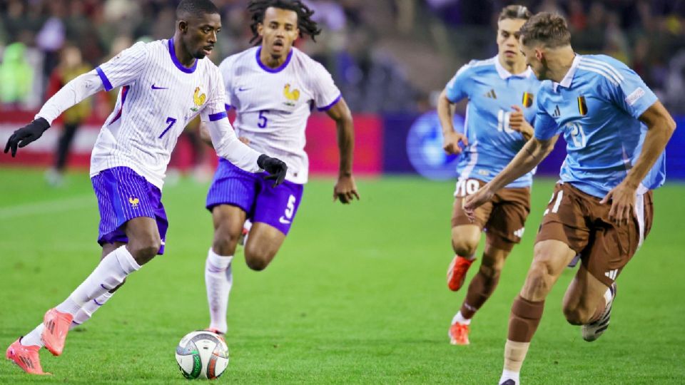 Les Bleus jugaron una parte del partido sin un jugador menos.