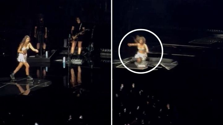 Video: Olivia Rodrigo sufre aparatosa caída durante concierto en Australia