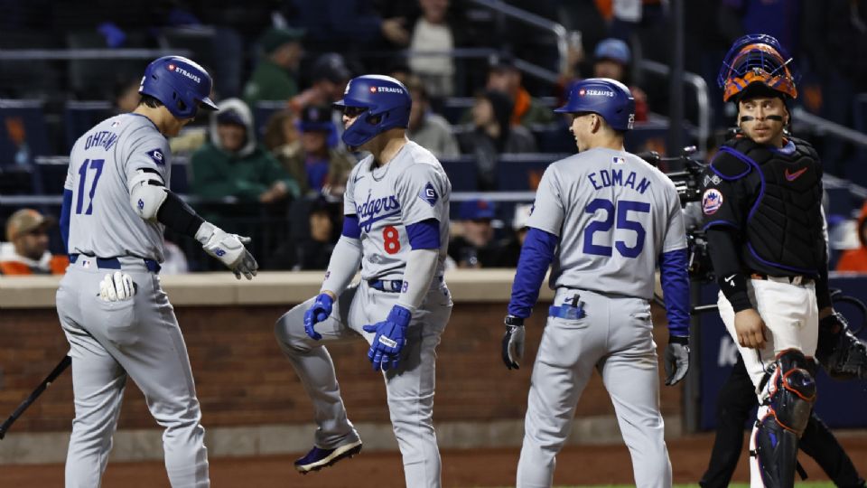 Los Dodgers toman ventaja en la serie al vencer 8-0 a los Mets.