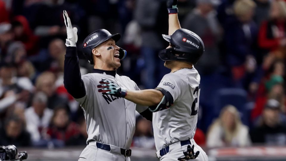 Los Yankees sufrieron en su victoria ante Cleveland, pero al final se llevaron el partido