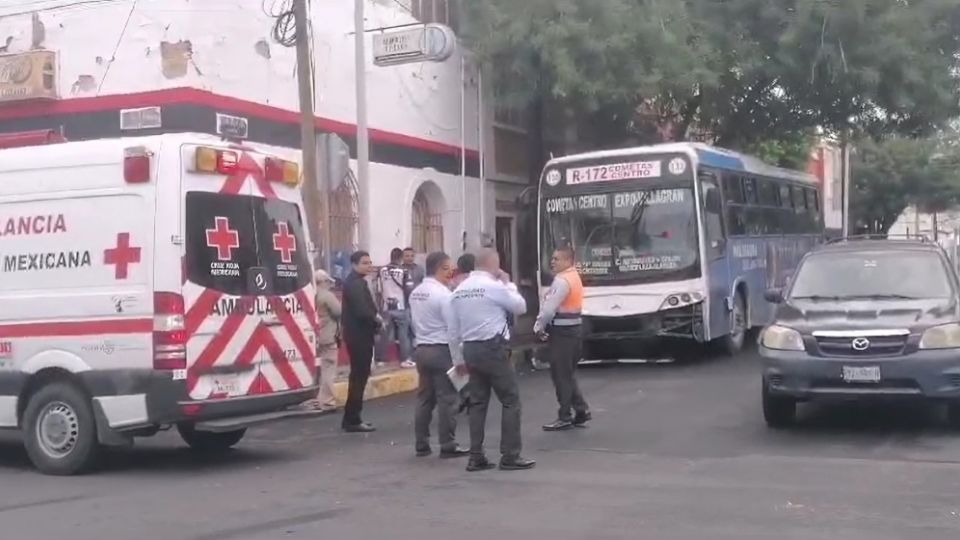 Accidente de camión urbano.