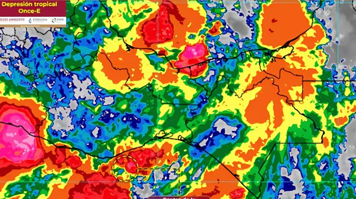 Se forma depresión tropical 'Once-E frente' a costas de Oaxaca y Chiapas