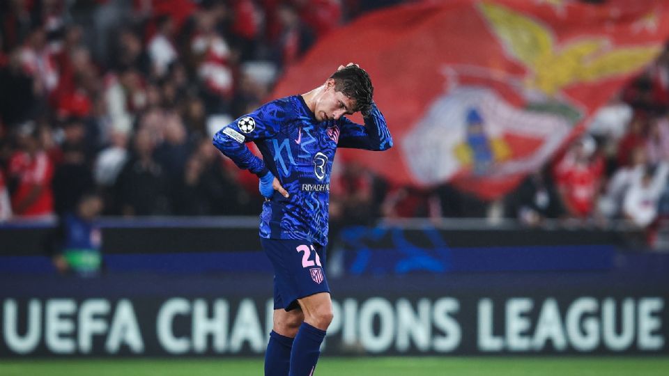 Giuliano Simeone lamenta la derrota del Atlético de Madrid frente a Benfica