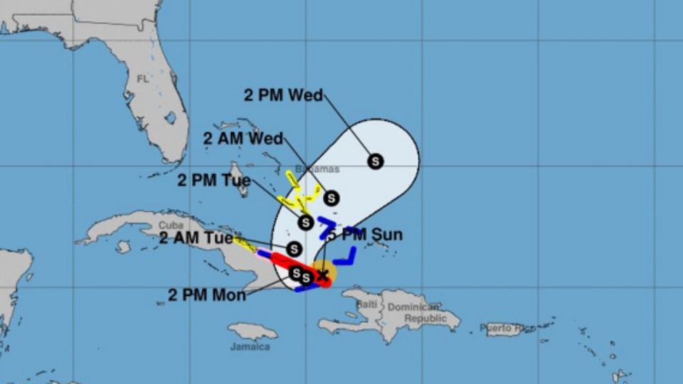 Imagen de radar del huracán Oscar.