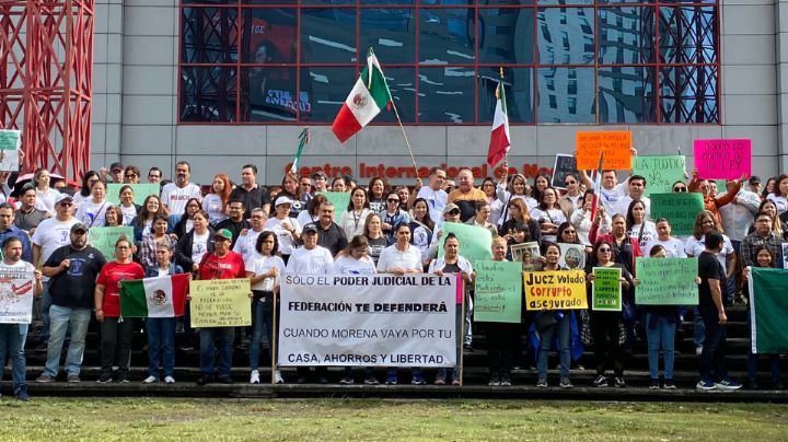 Trabajadores del Poder Judicial llevan protestas a Cintermex