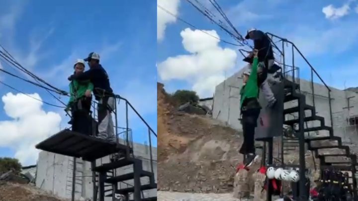 Joven regia cae de atracción 'columpio extremo' en Real de Catorce, SLP