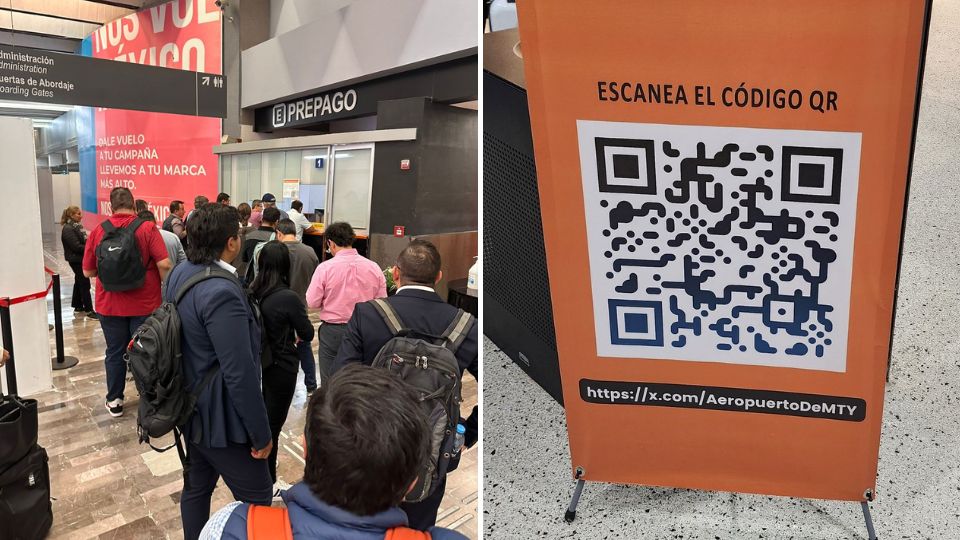 Códigos QR son colocados en el Aeropuerto de Monterrey