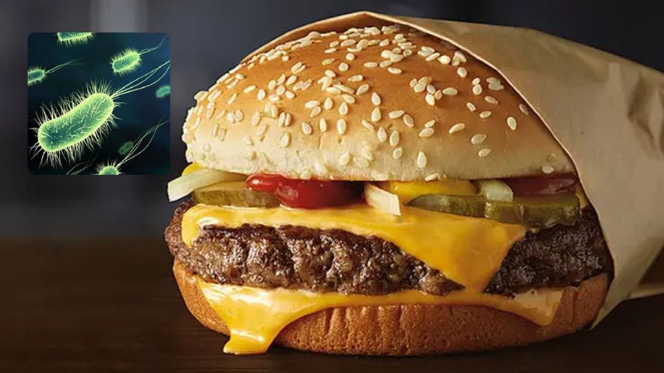 Hamburguesas de McDonald’s contienen la bacteria 'Escherichia coli'.