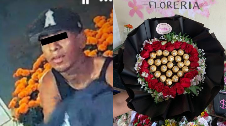 Florería de El Carmen sufre robo de ramo y novia de ladrón lo presume en redes