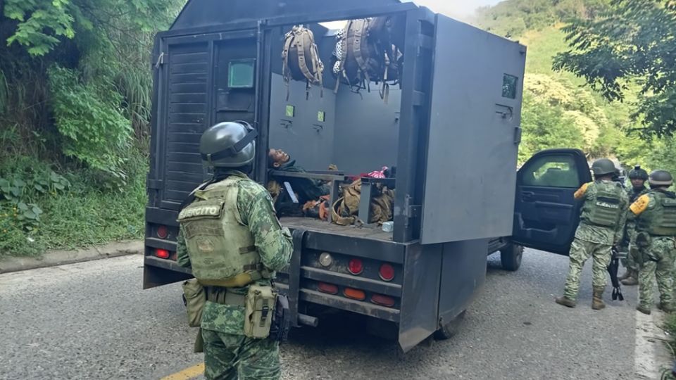 Enfrentamiento del crimen organizado en el municipio de Técpan de Galeana, en Guerrero.