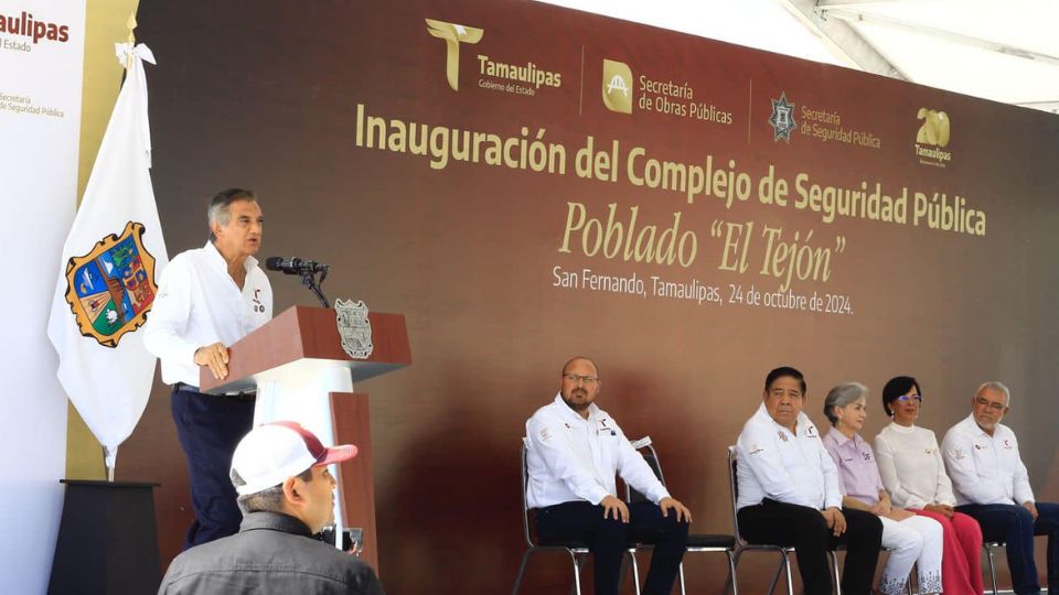 Inauguran Complejo de Seguridad Pública en el poblado 'El Tejón' | Facebook / Gobierno del Estado de Tamaulipas

