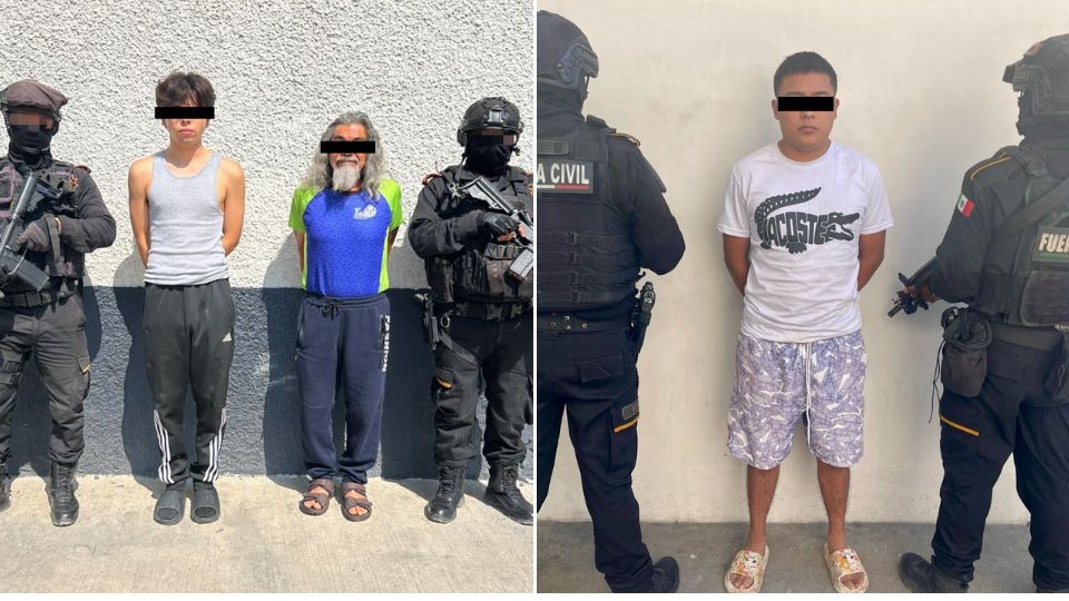 Detenidos por posesión de droga.