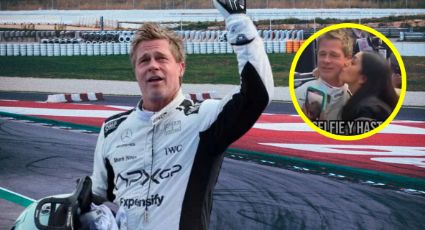 ¿Quién es la fan que besó a Brad Pitt en el Gran Premio de México de la Fórmula 1?