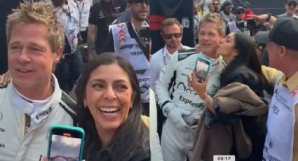 Mujer que le plantó un beso a Brad Pitt en la F1 es colaboradora de Hoy