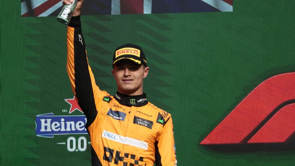 Lando Norris consiguió el segundo lugar en el Gran Premio de México