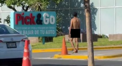 Hombre es captado caminando desnudo en avenida Humberto Lobo, en San Pedro