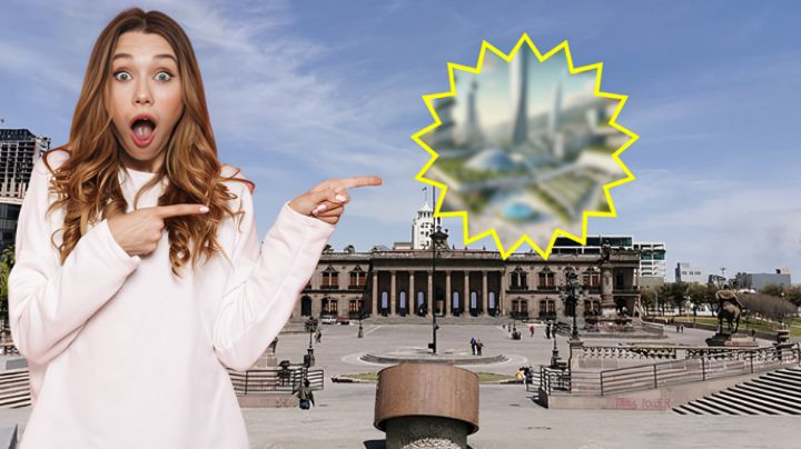 Así se vería la Macroplaza de Monterrey en 80 años, según la Inteligencia Artificial