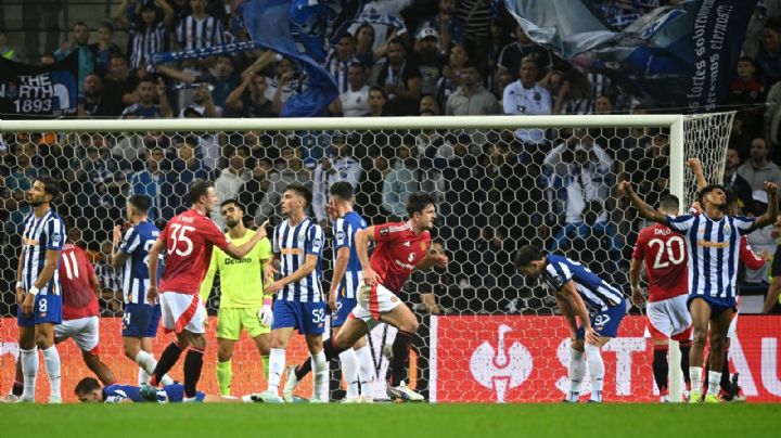 Maguire salva a Ten Hag: United empata 3-3 con Porto en la Europa League