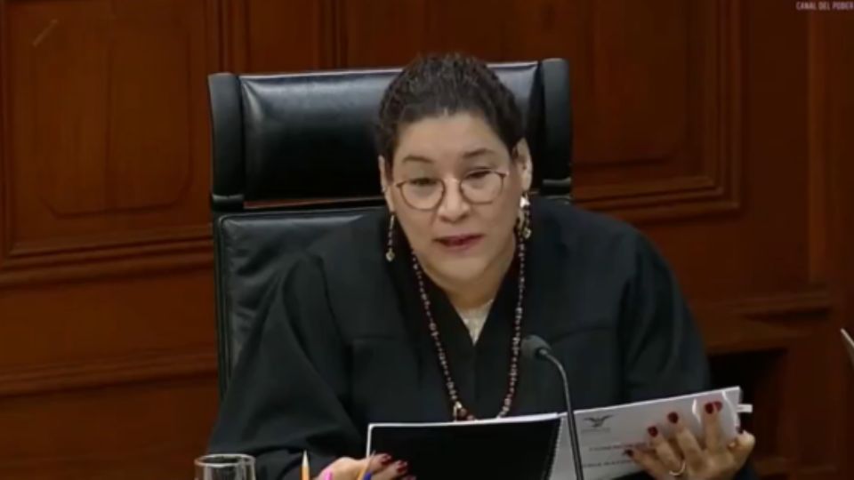 Lenia Batres,  ministra de la Suprema Corte de Justicia.