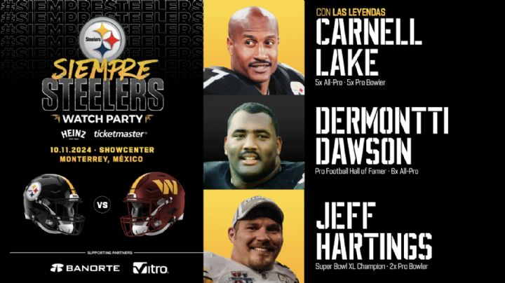 Monterrey listo para recibir el “Siempre Steelers Watch Party” con Leyendas de Pro Bowl y Superbowl