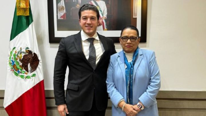 Samuel García se reúne con Rosa Icela Rodríguez, de Segob