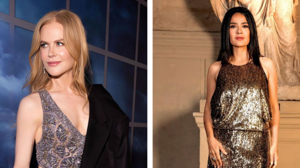 Nicole Kidman y Salma Hayek protagonizaron momento viral durante desfile de Balenciaga