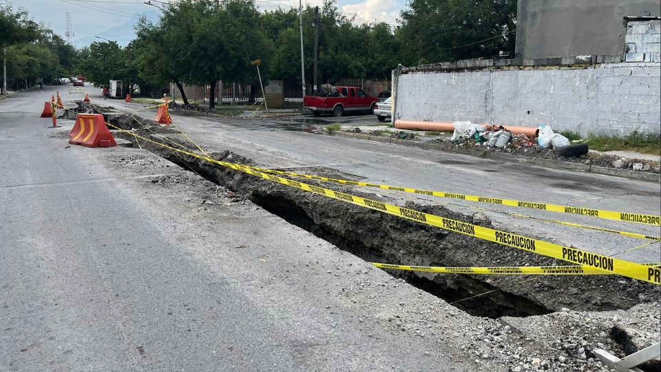 Socavón de 50 metros en San Nicolás