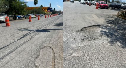 Hay baches ¡hasta en la UANL!; hacen sufrir a estudiantes