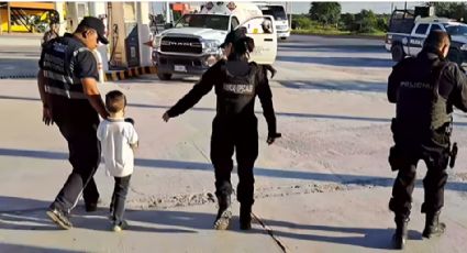 Encuentran a niño caminando solo en la carretera Monterrey-Reynosa