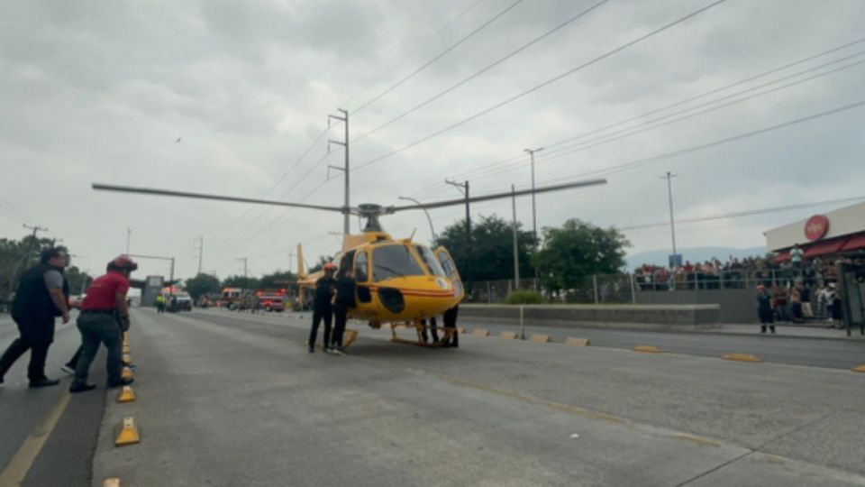 Operativo en el traslado de un corazón.