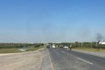 Prenden la Autopista Monterrey-Reynosa: Roban 3 vehículos y hallan cuerpo