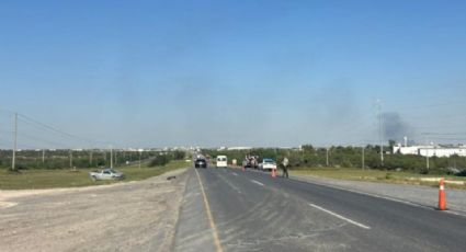 Prenden la Autopista Monterrey-Reynosa: Roban 3 vehículos y hallan cuerpo