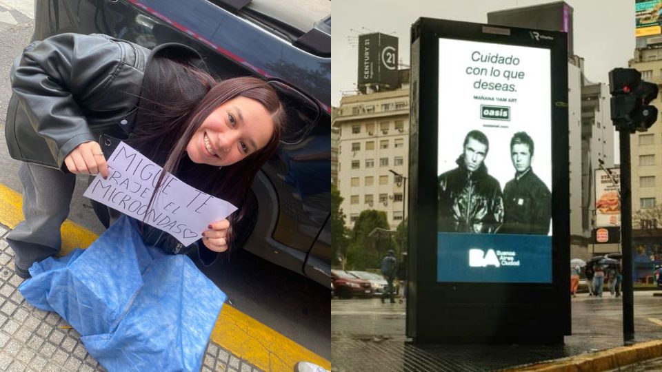 Joven argentina consigue boleto para Oasis tras vender su microondas