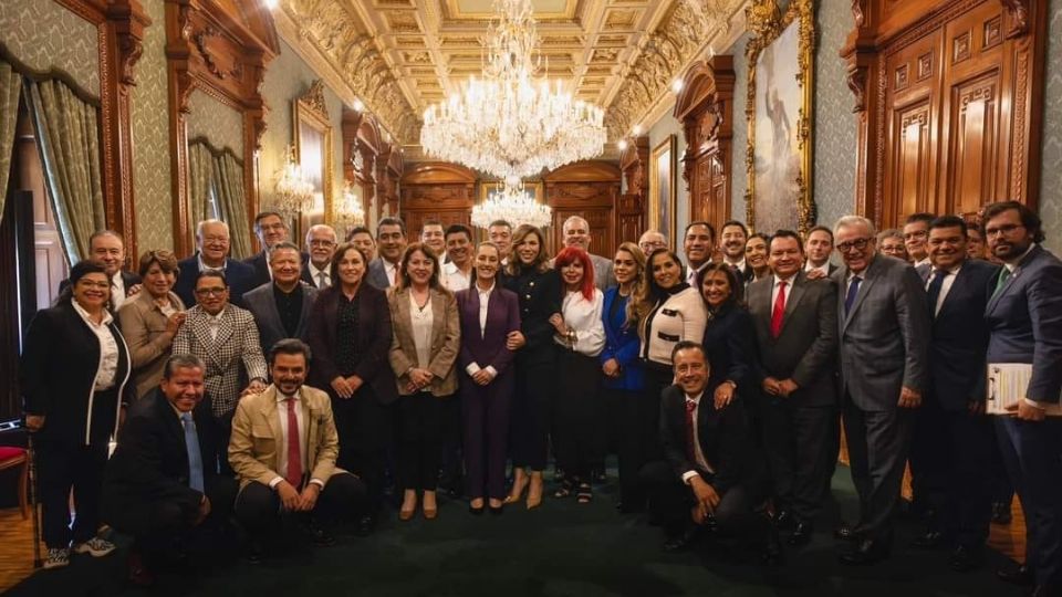 Américo Villarreal Anaya se reunió con la presidente Claudia Sheinbaum.