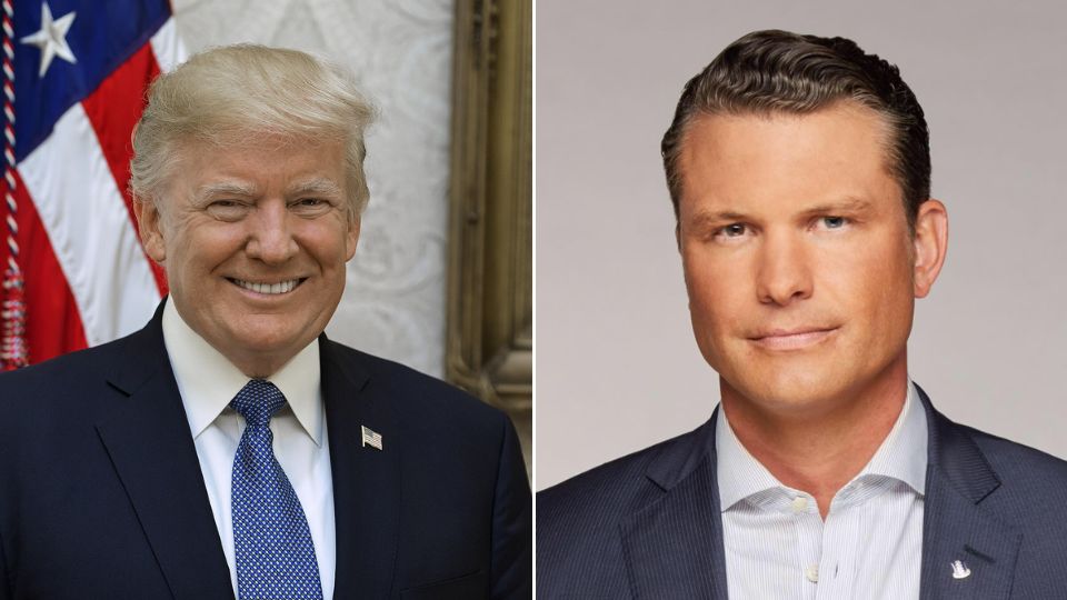 Donald Trump y Pete Hegseth.