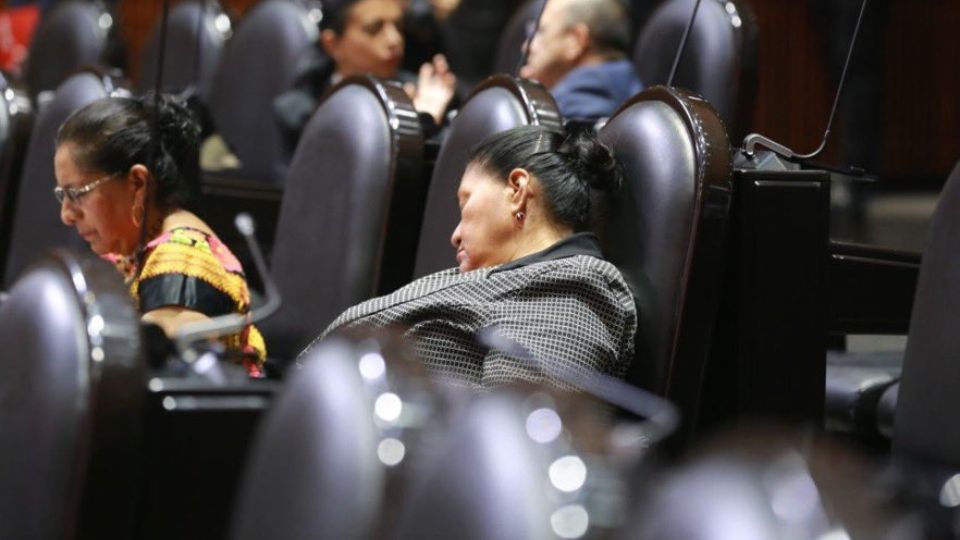 Diputada se duerme en plena sesión en San Lázaro | X / @LauraBruges