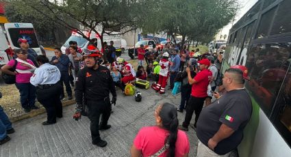 Choque entre 2 camiones urbanos deja 31 heridos en Guadalupe